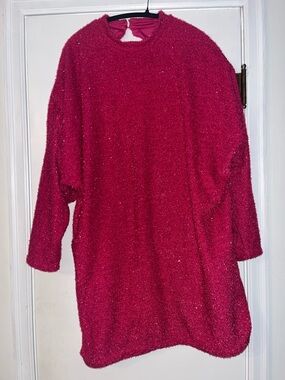 H&M Bright Pink Fuzzy Sweater